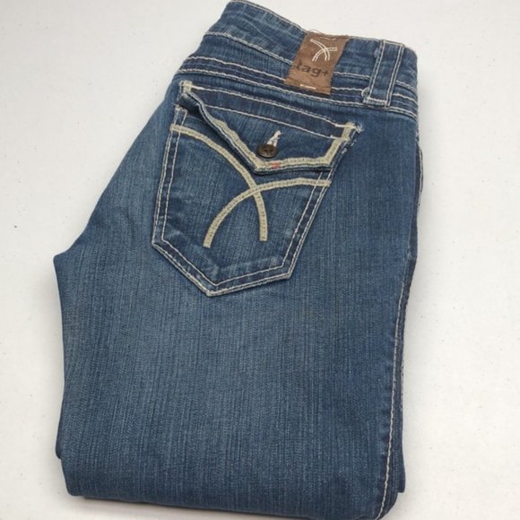 MADE IN USA 🇺🇸 TAG+ FLARE BOOT JEANS 25x34 🇺🇸 - Picture 1 of 13